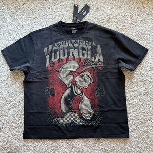 YoungLA Kids Black and Red Graphic Tee